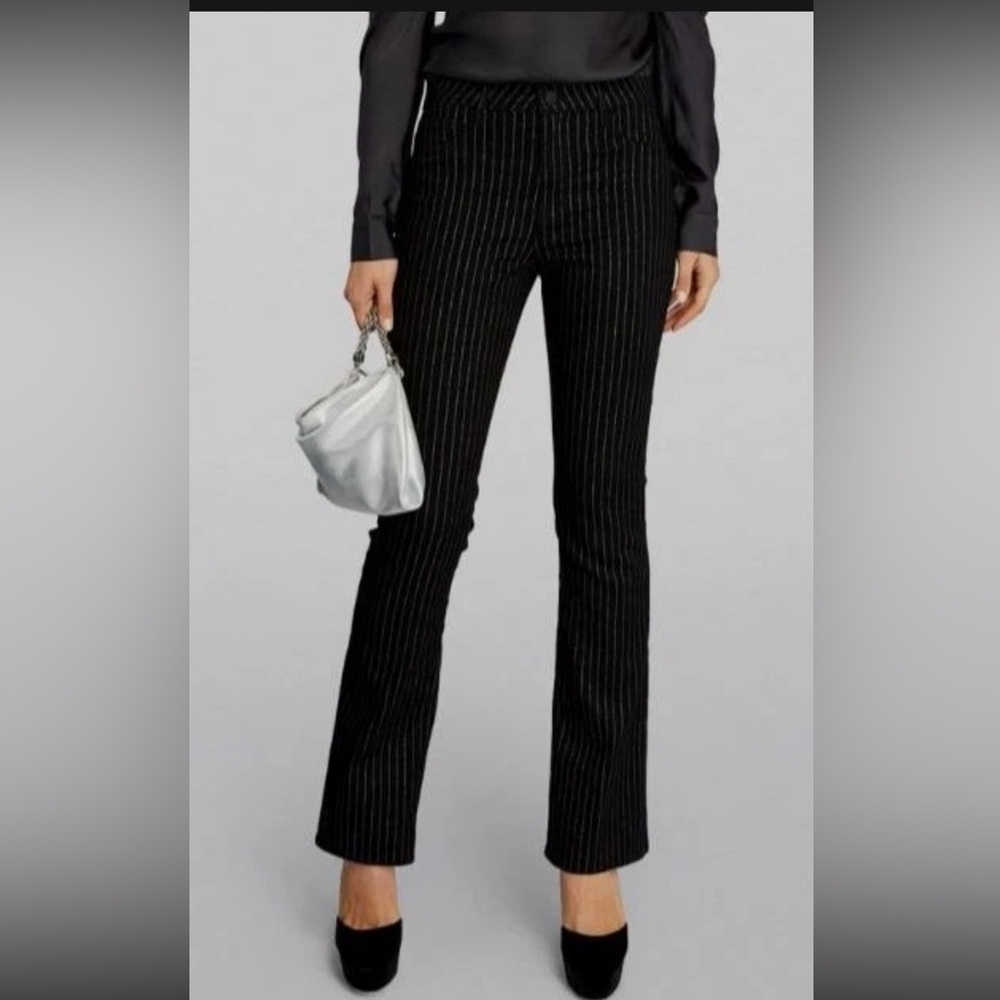 L'Agence Women's Black Selma High Rise Baby Bootcut Jeans Size 26